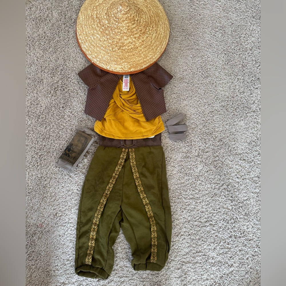 Disney Deluxe Raya Costume - Yellow, Brown, and Green